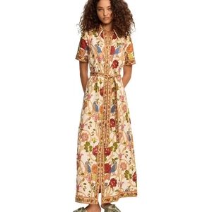 Alemais NISSA LINEN SHIRTDRESS